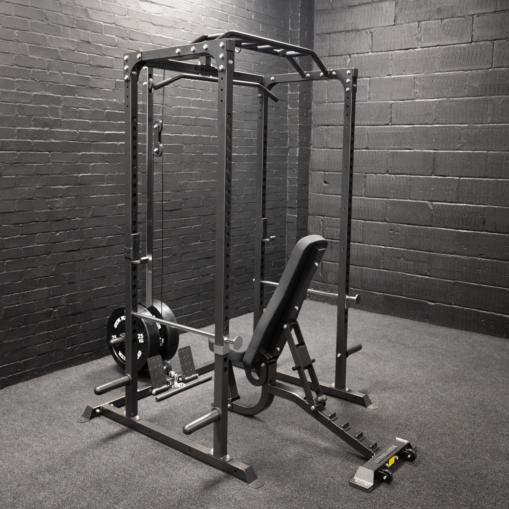 GM2 Fully Adjustable Flat | Incline | Decline FID Weight Bench - Gunmetal with Nonslip Cushions