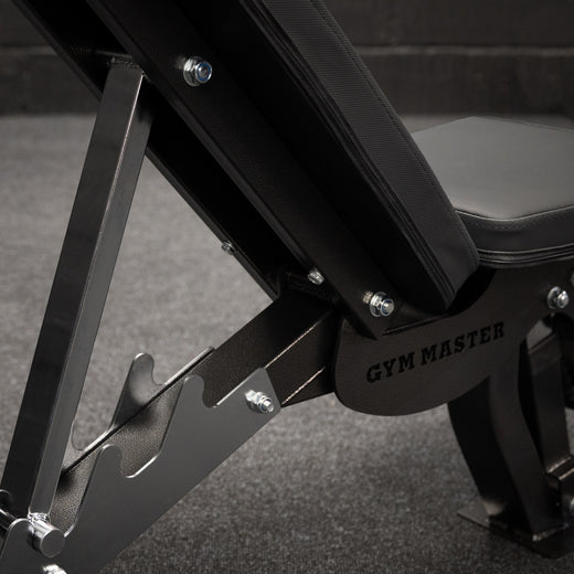 GM3 Fully Adjustable Flat | Incline | Decline FID Weight Bench - Gunmetal with Nonslip Cushions