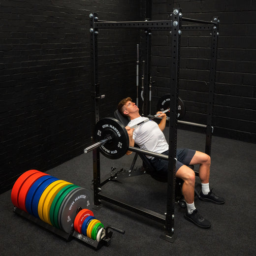 GM3 Fully Adjustable Flat | Incline | Decline FID Weight Bench - Gunmetal with Nonslip Cushions
