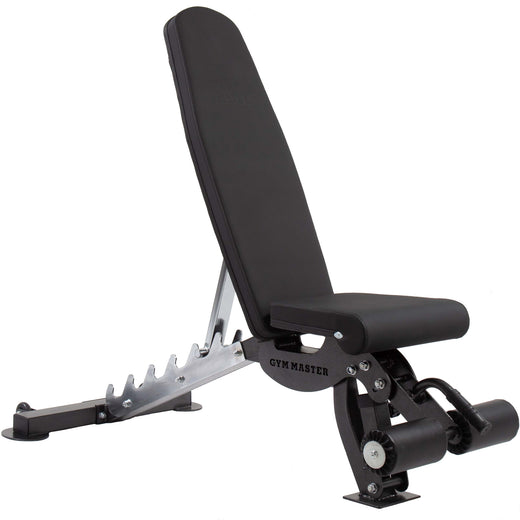 GM3 Fully Adjustable Flat | Incline | Decline FID Weight Bench - Gunmetal with Nonslip Cushions