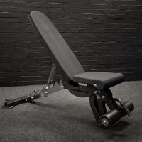 Thumbnail for GM3 Fully Adjustable Flat | Incline | Decline FID Weight Bench - Gunmetal with Nonslip Cushions