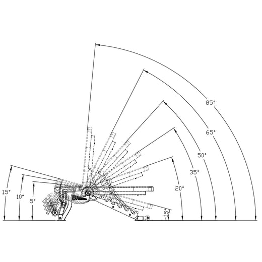 GM3 Fully Adjustable Flat | Incline | Decline FID Weight Bench - Gunmetal with Nonslip Cushions