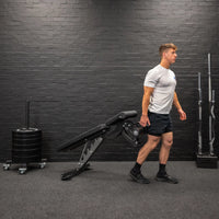 Thumbnail for GM3 Fully Adjustable Flat | Incline | Decline FID Weight Bench - Gunmetal with Nonslip Cushions