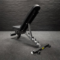 Thumbnail for GM3 Fully Adjustable Flat | Incline | Decline FID Weight Bench - Gunmetal with Nonslip Cushions