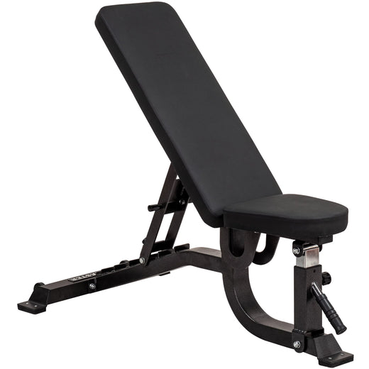 GM2 Fully Adjustable Flat | Incline | Decline FID Weight Bench - Gunmetal with Wide Backrest and Nonslip Cushions