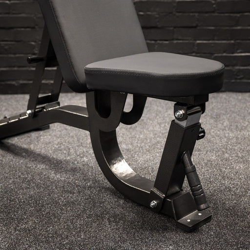 GM2 Fully Adjustable Flat | Incline | Decline FID Weight Bench - Gunmetal with Wide Backrest and Nonslip Cushions