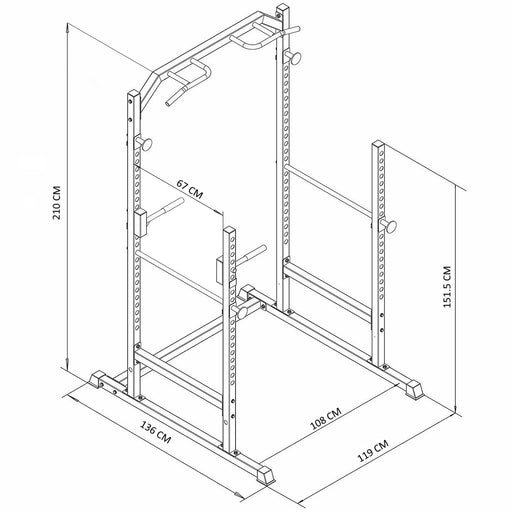 Half Power Rack Cage