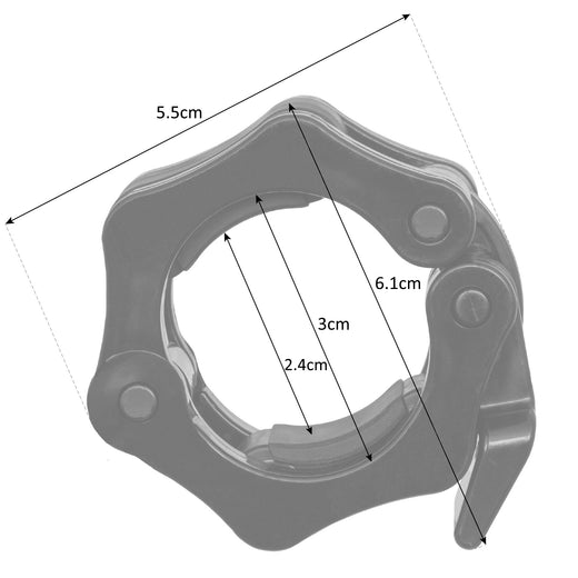 Pair of 1" Standard Barbell Quick Release Collars