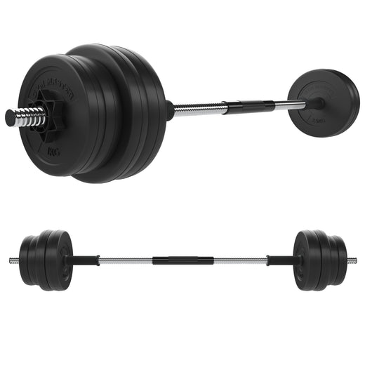 30kg Adjustable Chrome Dumbbell and Barbell Set
