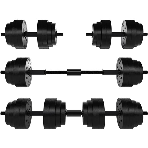 30kg Adjustable Dumbbell and Barbell Set