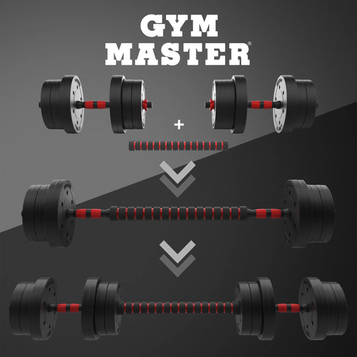 20kg Adjustable Dumbbell and Barbell Set