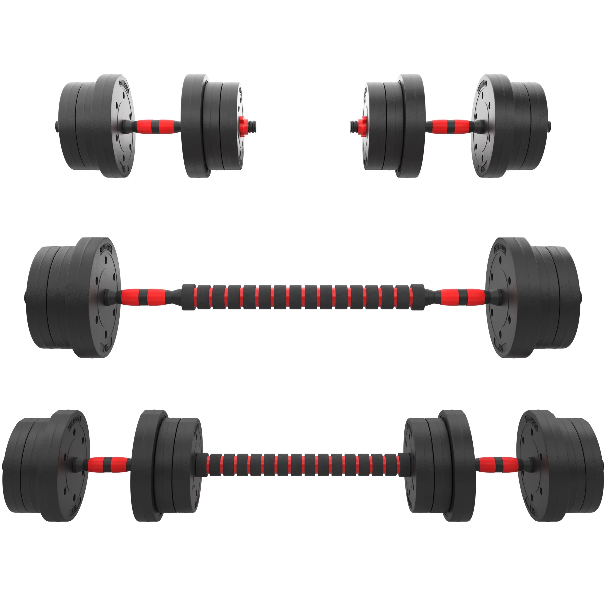 Gym Changeable Dumbbell Set 20kg Adjustable Dumbbell And Barbell