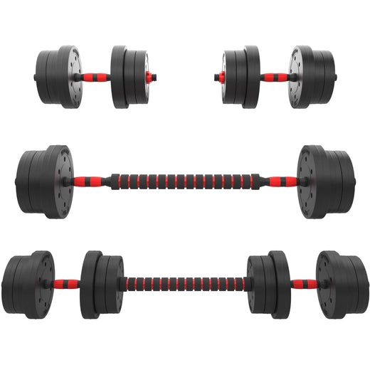 20kg Adjustable Dumbbell and Barbell Set