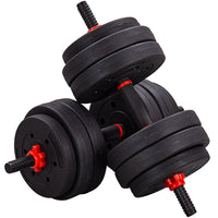 Thumbnail for 6 in 1 Adjustable Dumbbell Barbell Weight Lifting Bar and Kettlebell Set  20kg / 25kg / 30kg