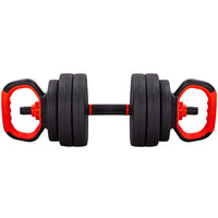 Thumbnail for 6 in 1 Adjustable Dumbbell Barbell Weight Lifting Bar and Kettlebell Set  20kg / 25kg / 30kg