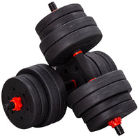 Thumbnail for 6 in 1 Adjustable Dumbbell Barbell Weight Lifting Bar and Kettlebell Set  20kg / 25kg / 30kg