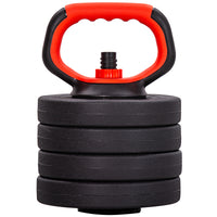 Thumbnail for 6 in 1 Adjustable Dumbbell Barbell Weight Lifting Bar and Kettlebell Set  20kg / 25kg / 30kg