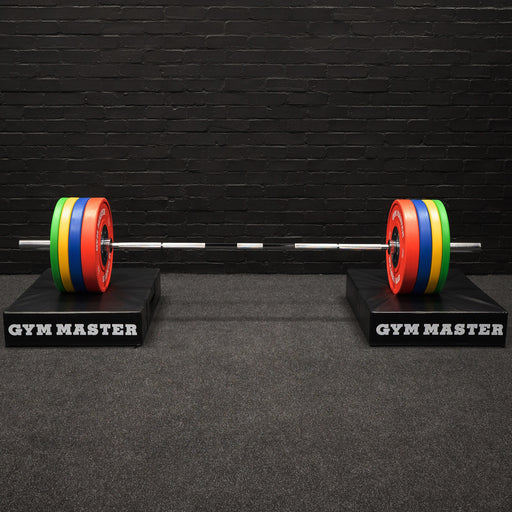 Pair of Weight Lifting Crash Pads Barbell Silencer Foam Deadlift Drop Mats - Black