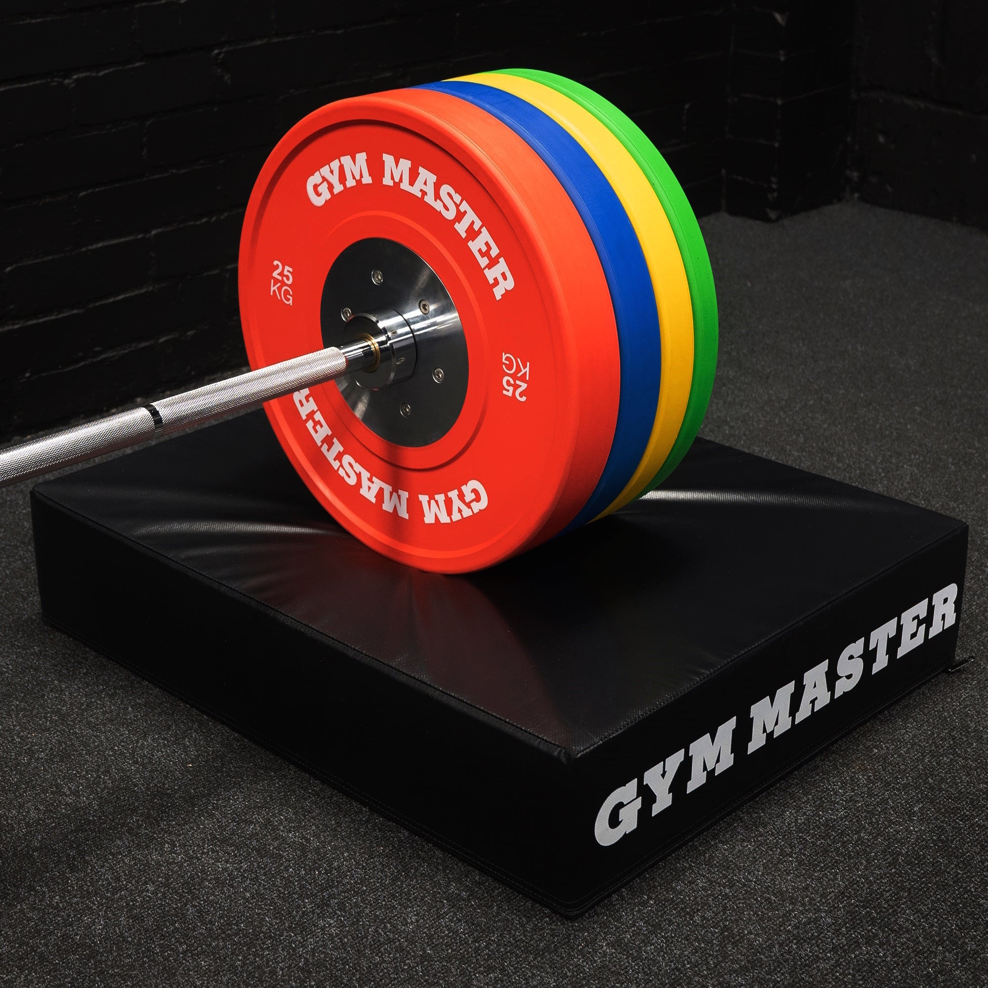 Pair of Weight Lifting Crash Pads Barbell Silencer Foam Deadlift Drop Mats - Black