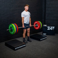 Thumbnail for Pair of Weight Lifting Crash Pads Barbell Silencer Foam Deadlift Drop Mats - Black