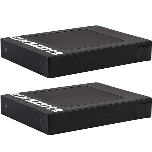 Pair of Weight Lifting Deadlift Crash Pads with Mesh Top – Black