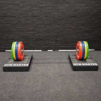 Thumbnail for Pair of Weight Lifting Deadlift Crash Pads with Mesh Top – Black