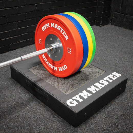 Pair of Weight Lifting Deadlift Crash Pads with Mesh Top – Black