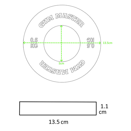 Pair of Rubber Olympic Precision Fractional Change Plates