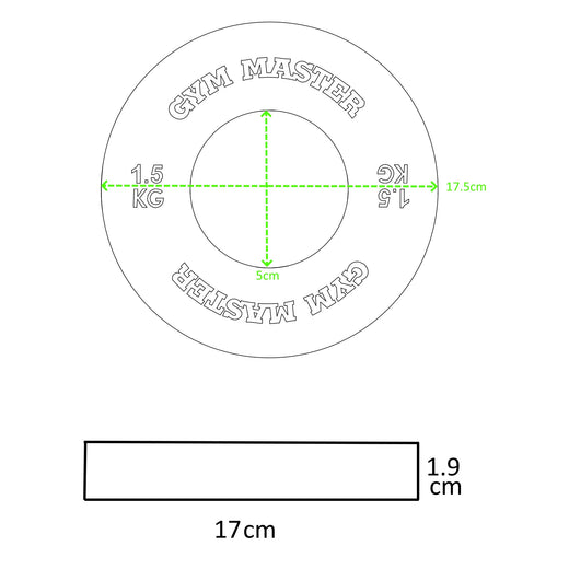 Pair of Rubber Olympic Precision Fractional Change Plates