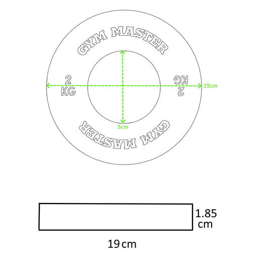Pair of Rubber Olympic Precision Fractional Change Plates