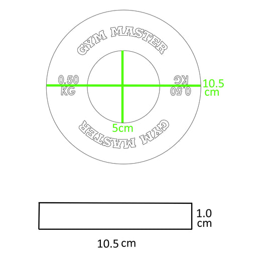 Pair of Chrome Olympic Precision Fractional Change Plates