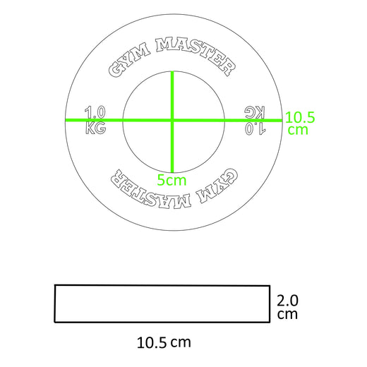 Pair of Chrome Olympic Precision Fractional Change Plates