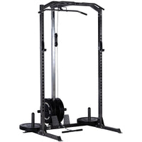 Thumbnail for A black weight lifting rack, showcasing additional modules