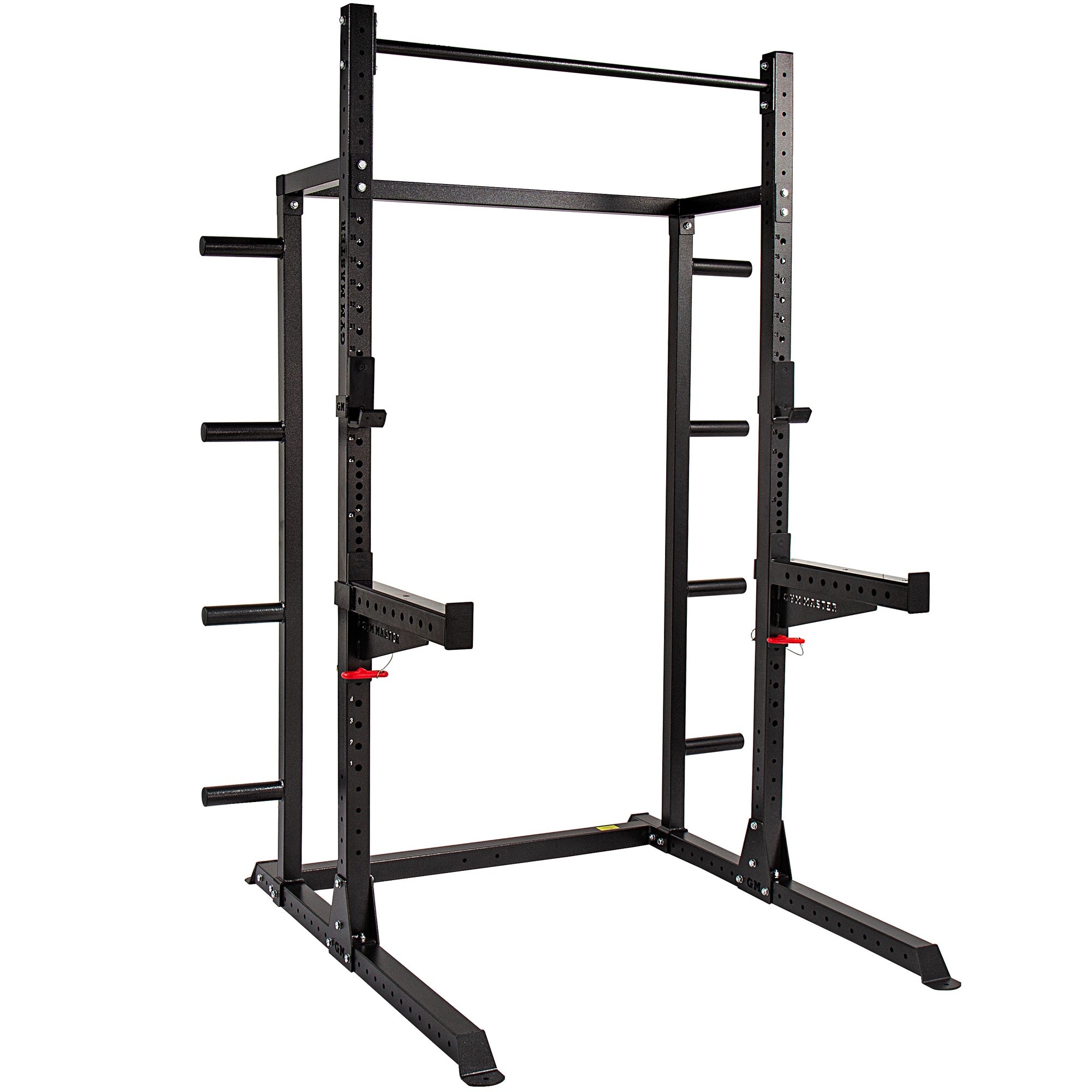 GM2 Half Power Rack Set With Bench Barbell and Bumper Weight Plates
