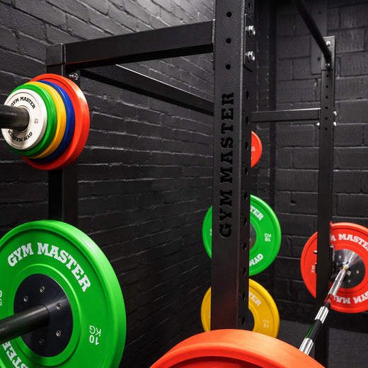 GM2 Half Power Squat Rack Cage with Optional Weight Storage &amp; Spotters