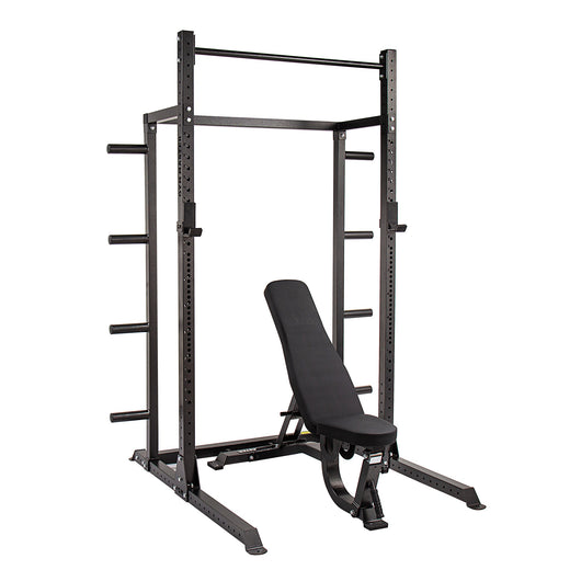 GM2 Half Power Squat Rack Cage with Optional Weight Storage &amp; Spotters