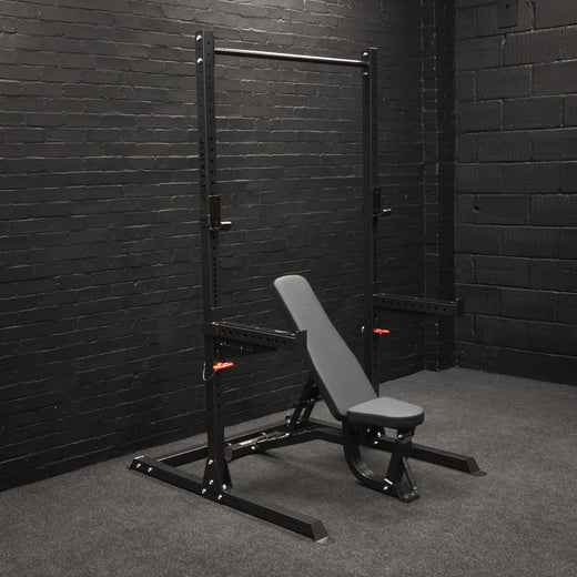 GM2 Half Power Squat Rack Cage with Optional Weight Storage &amp; Spotters