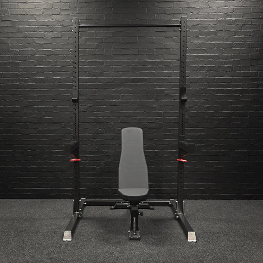 GM2 Half Power Squat Rack Cage with Optional Weight Storage &amp; Spotters