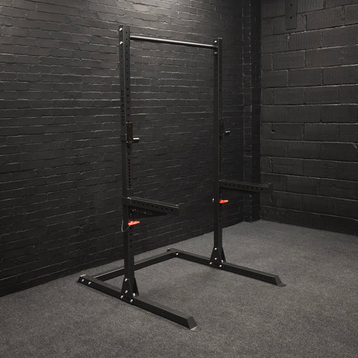 GM2 Half Power Squat Rack Cage with Optional Weight Storage &amp; Spotters