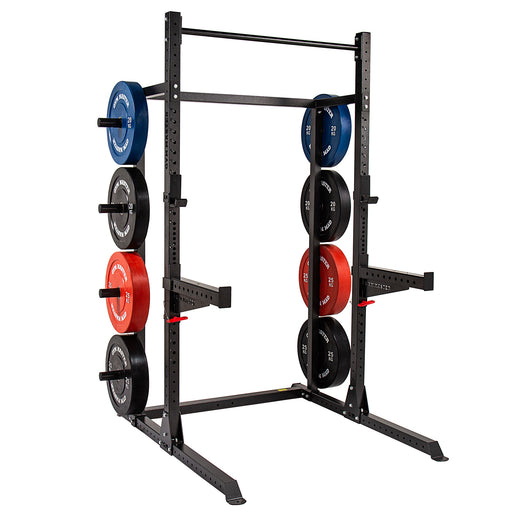 GM2 Half Power Squat Rack Cage with Optional Weight Storage &amp; Spotters