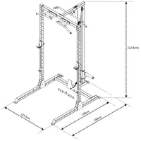 Thumbnail for A technical illustration showing the dimensions of the product