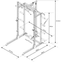 Thumbnail for A technical illustration showing the dimensions of the product
