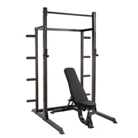 Thumbnail for GM2 Half Power Squat Rack Cage with Optional Weight Storage & Spotters