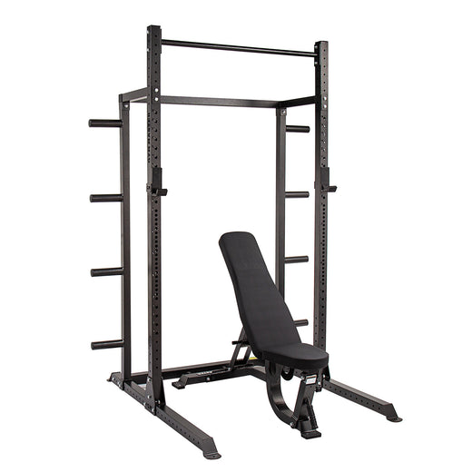 GM2 Half Power Squat Rack Cage with Optional Weight Storage &amp; Spotters