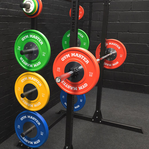 GM2 Half Power Squat Rack Cage with Optional Weight Storage &amp; Spotters