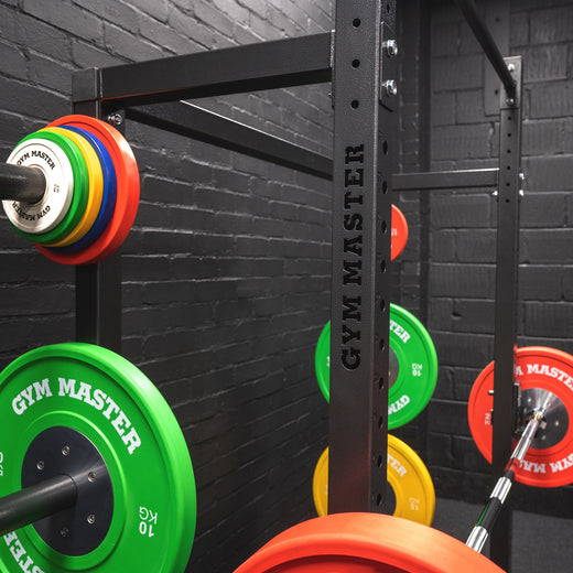 GM2 Half Power Squat Rack Cage with Optional Weight Storage &amp; Spotters