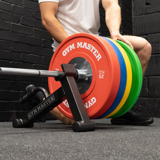 Single Barbell Deadlift Loading Jack with UHMW Padding