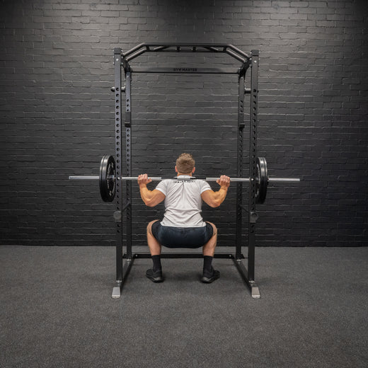 GM1 Power Rack with Barbell and Weight Set