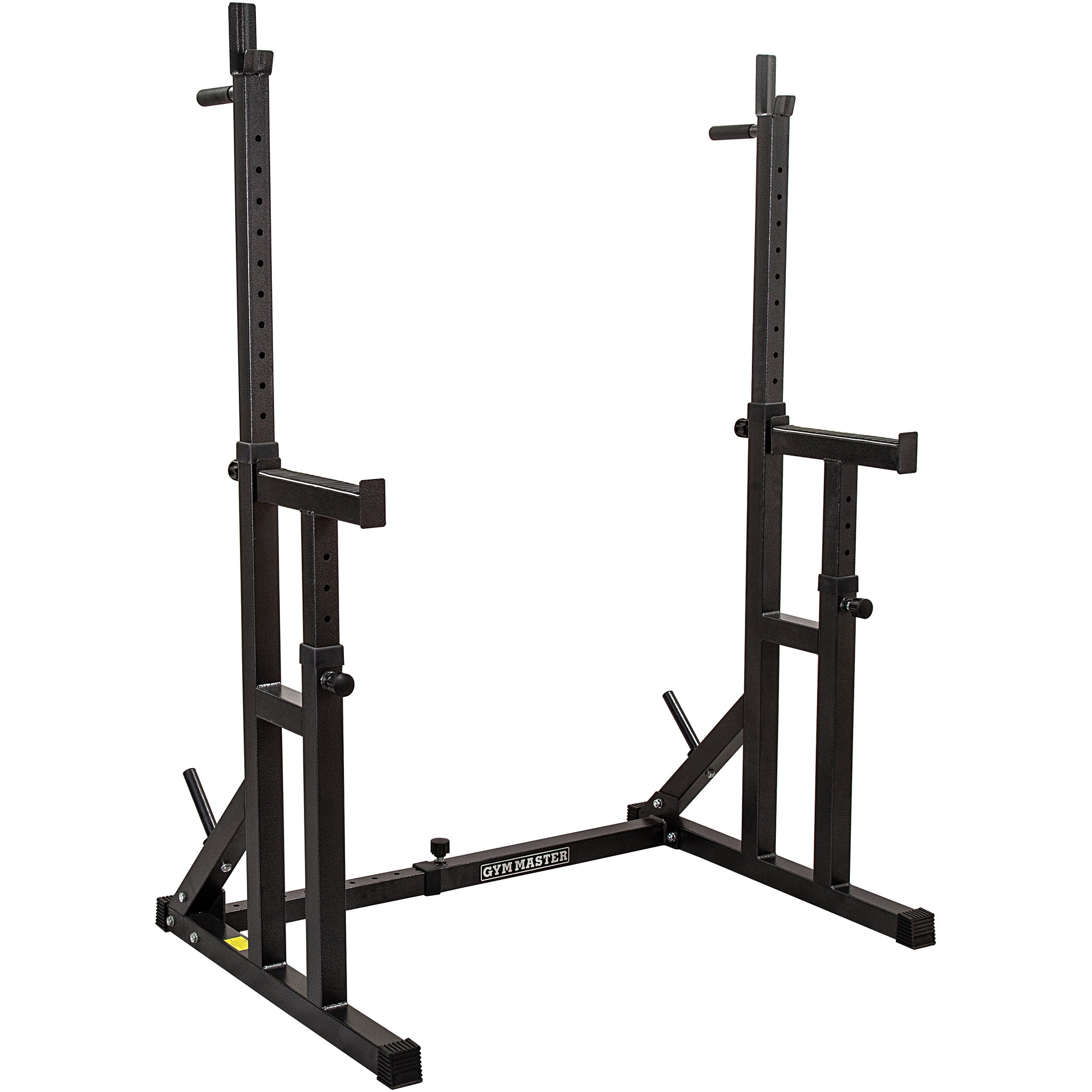 Heavy Duty Adjustable Squat Rack With 6ft Int'l. Barbell and Weight Plates