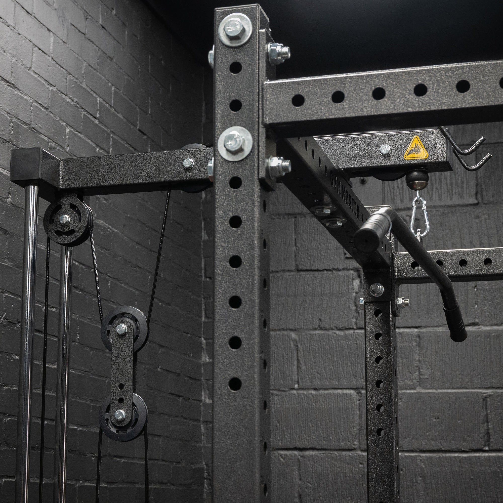 GM3 Power Rack Squat Cage with Dual Cable System and Bench – Gym Master ...